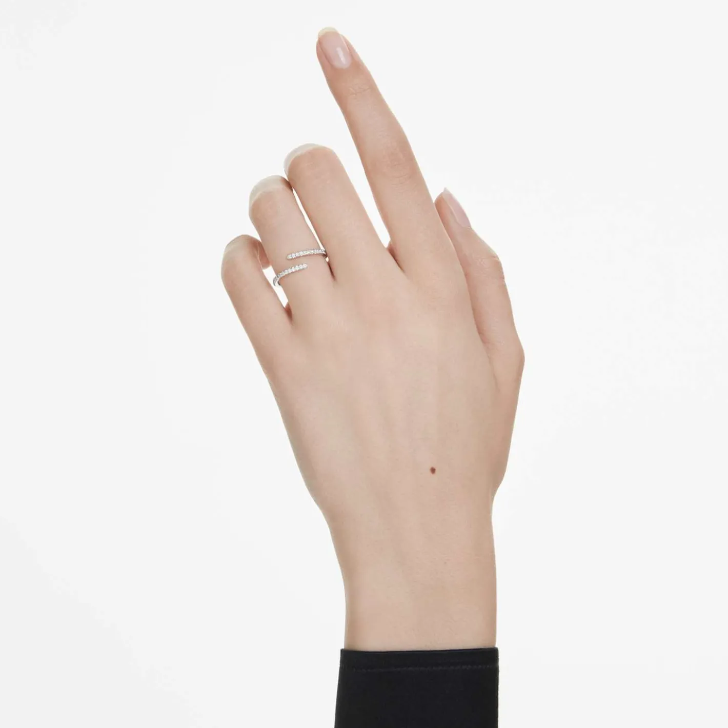 Anello a fascia aperta Eternity