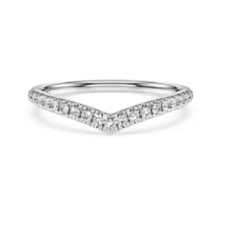 Anello a fascia a V Eternity