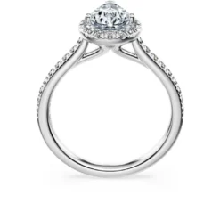 Anello solitario halo Eternity