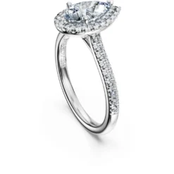Anello solitario halo Eternity