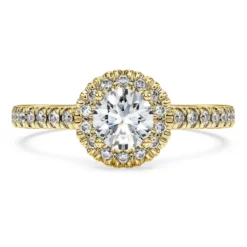 Anello solitario halo Eternity