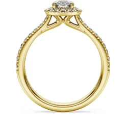 Anello solitario halo Eternity