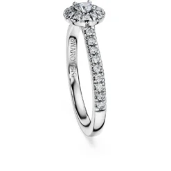 Anello solitario halo Eternity