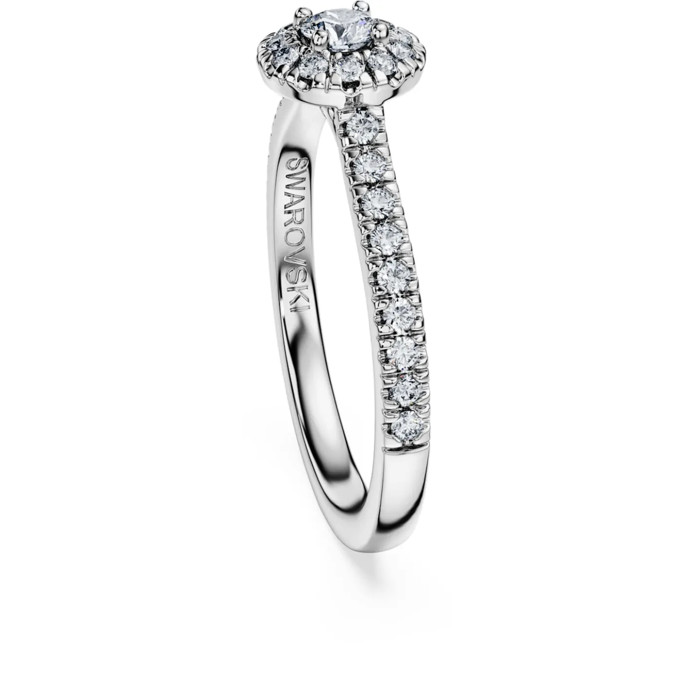 Anello solitario halo Eternity