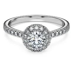 Anello solitario halo Eternity