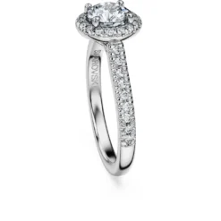 Anello solitario halo Eternity