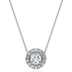 Pendente solitario halo Eternity